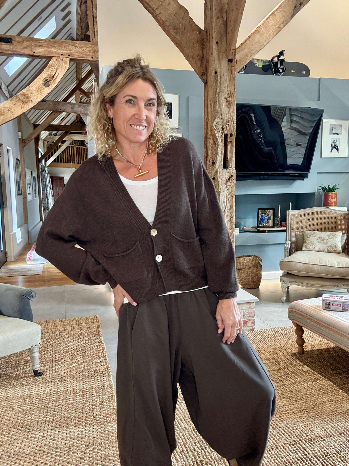 The Papa Cardigan | Chocolate