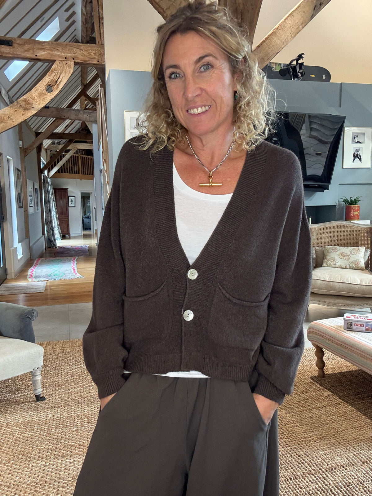 The Papa Cardigan | Chocolate