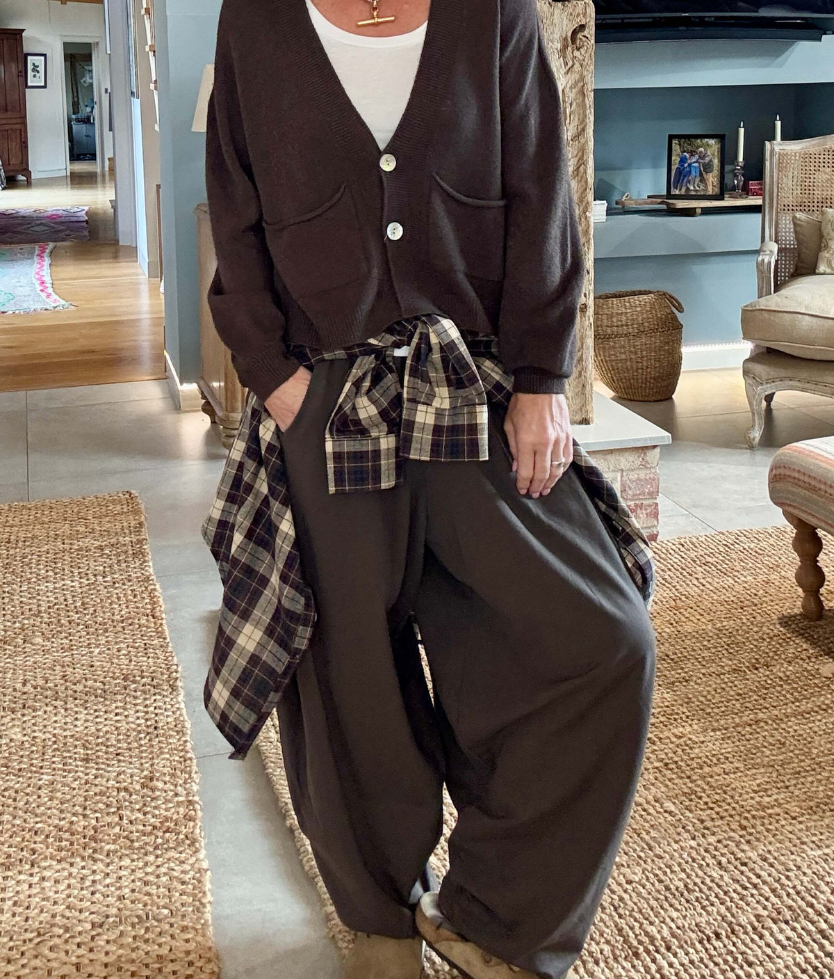The Papa Cardigan | Chocolate