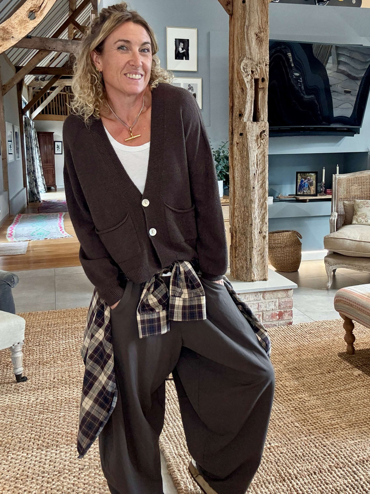 The Papa Cardigan | Chocolate