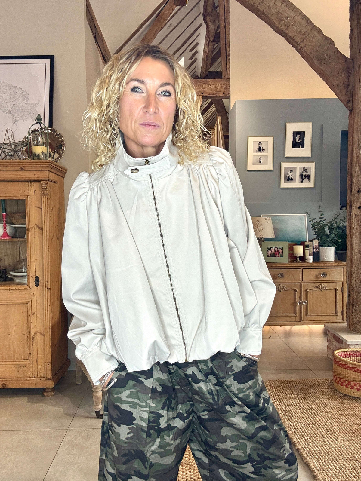 The Marlow Bubble Jacket | Beige