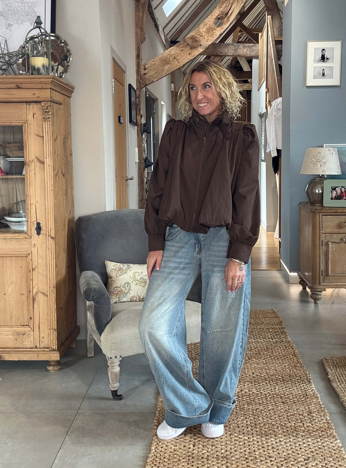 The Marlow Bubble Jacket | Chocolate