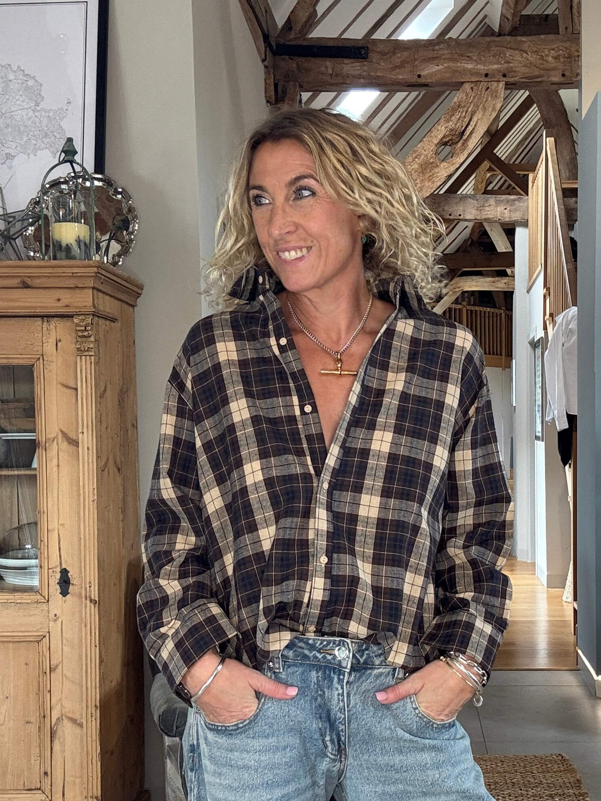 Billy Plaid Shirt | Brown
