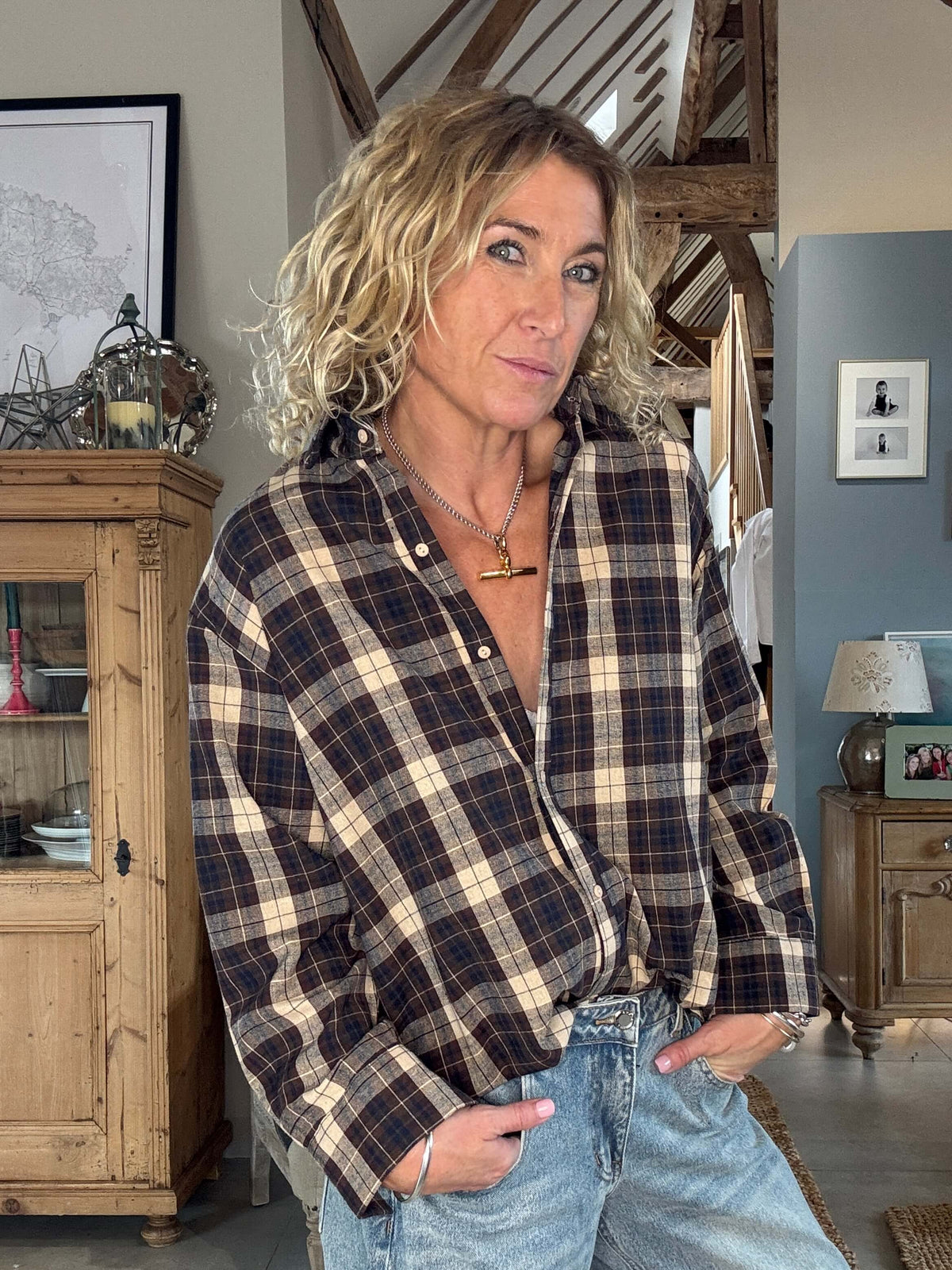 Billy Plaid Shirt | Brown