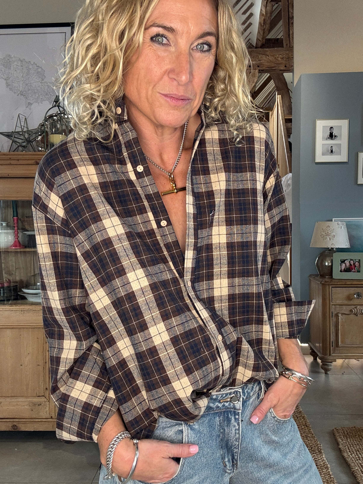 Billy Plaid Shirt | Brown