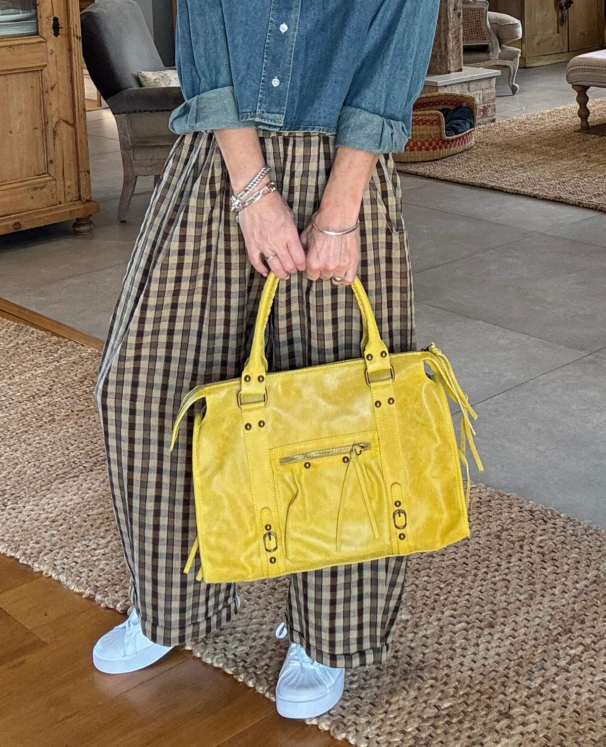 The Texas Slouch Bag | Mustard