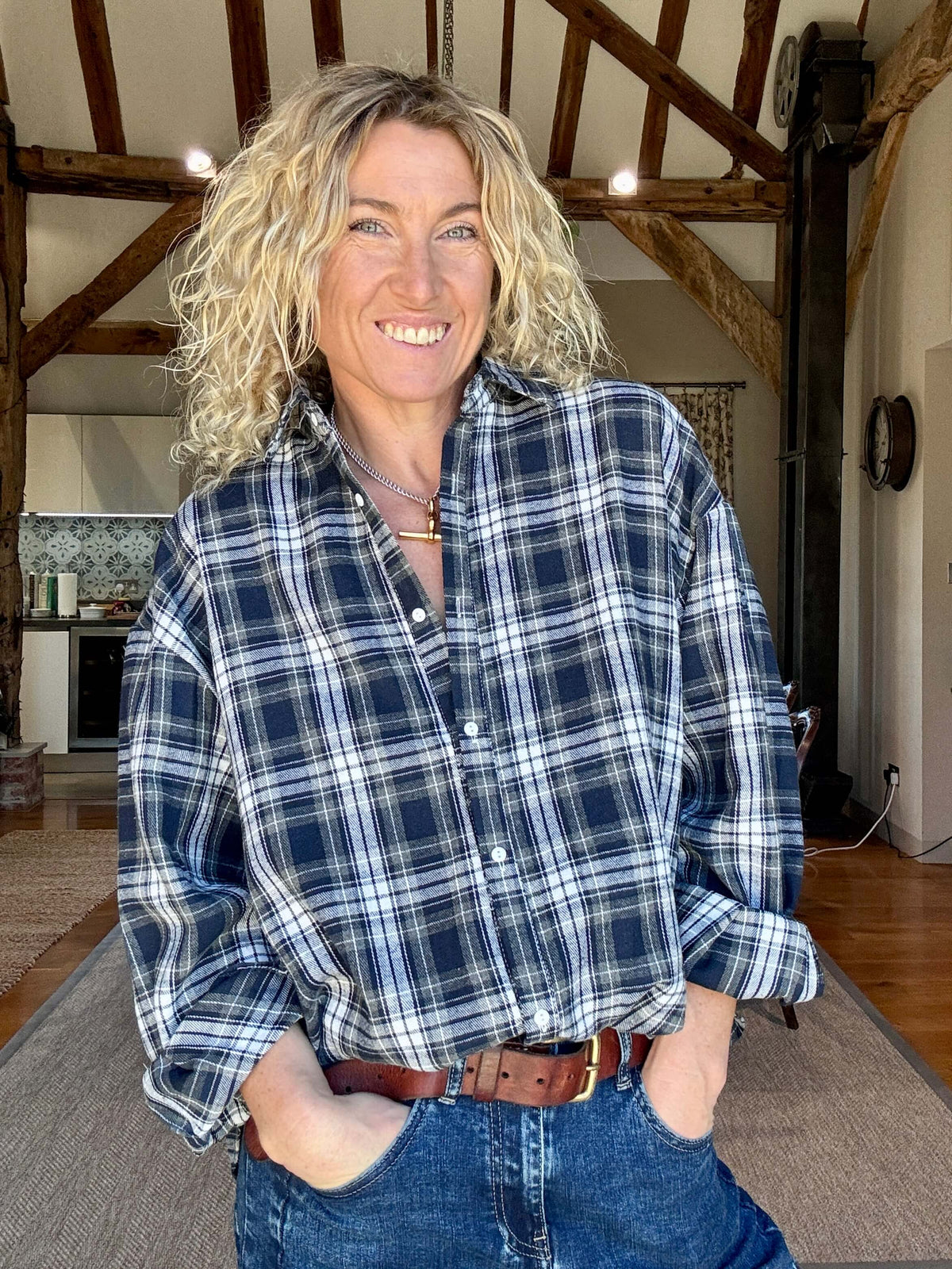 Alberta Plaid Shirt | Blue