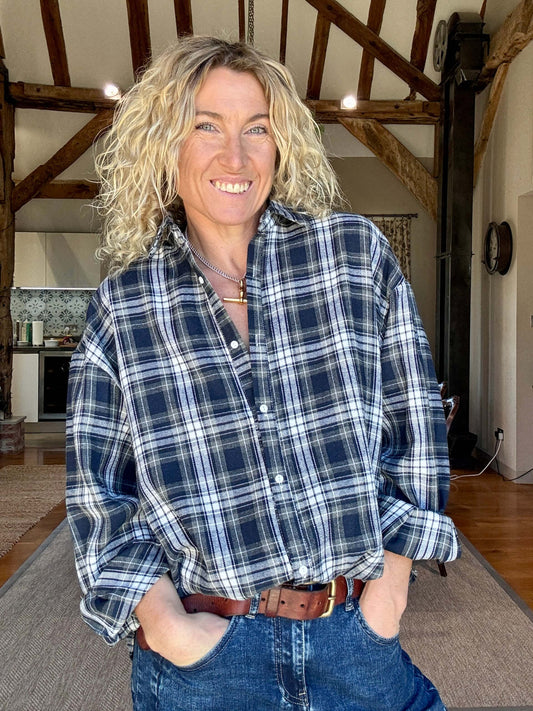 Alberta Plaid Shirt | Blue