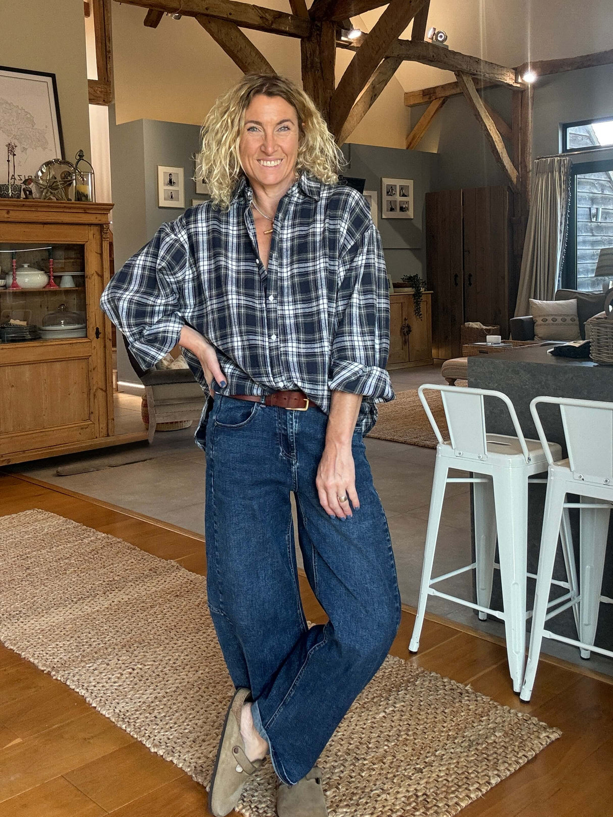 Alberta Plaid Shirt | Blue
