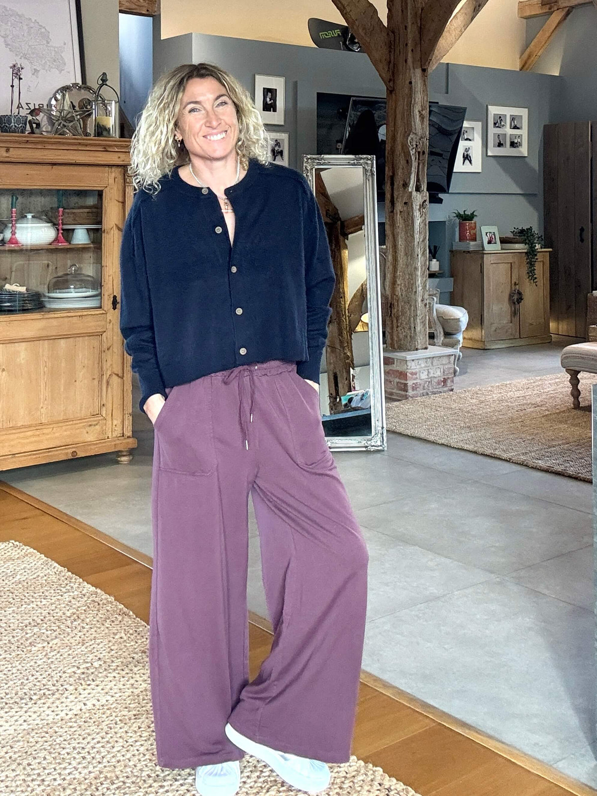 Dorset Wide Leg Jogger | Mulberry
