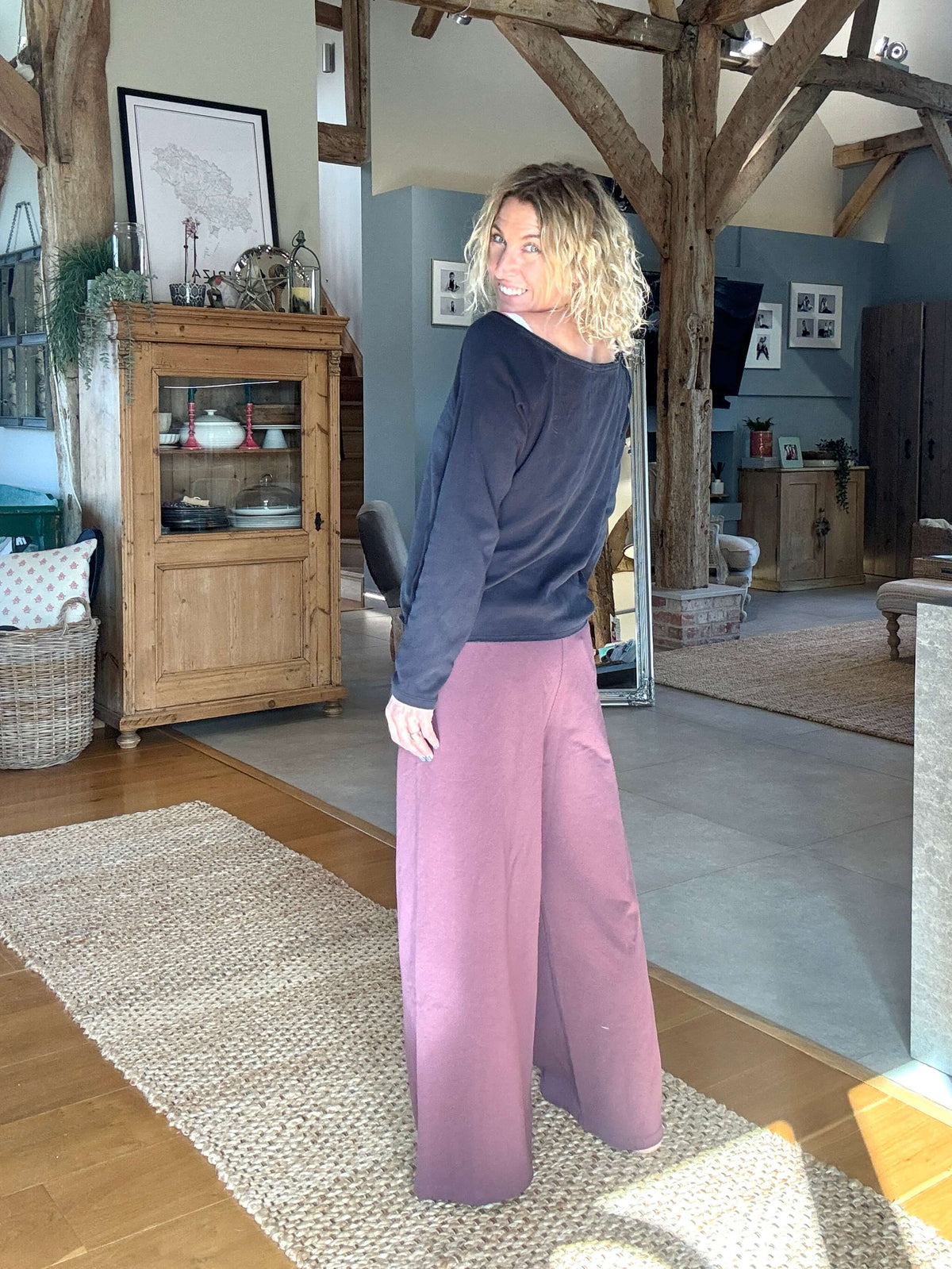 Dorset Wide Leg Jogger | Mulberry