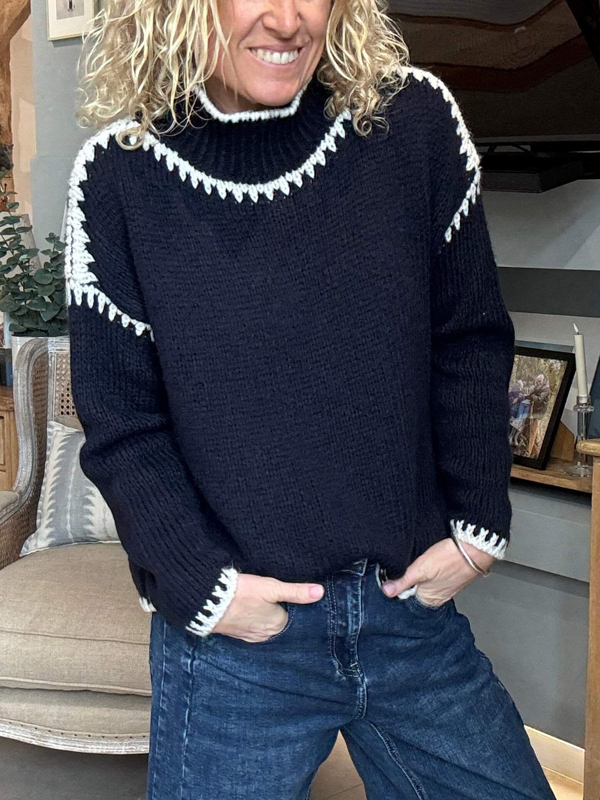 Meribel Knit | Navy