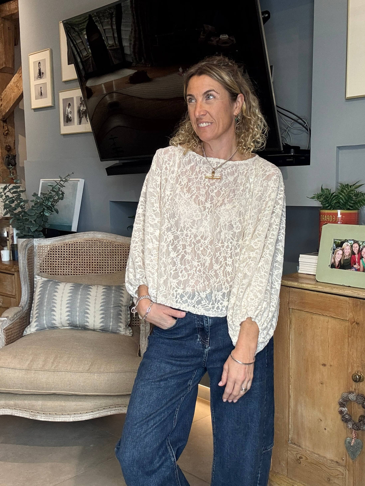 Mayfair Lace Top | Ivory