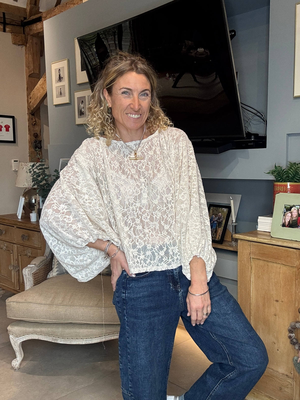 Mayfair Lace Top | Ivory