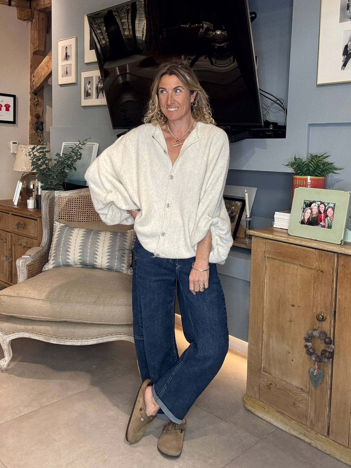 Slouch Cardi | Cream