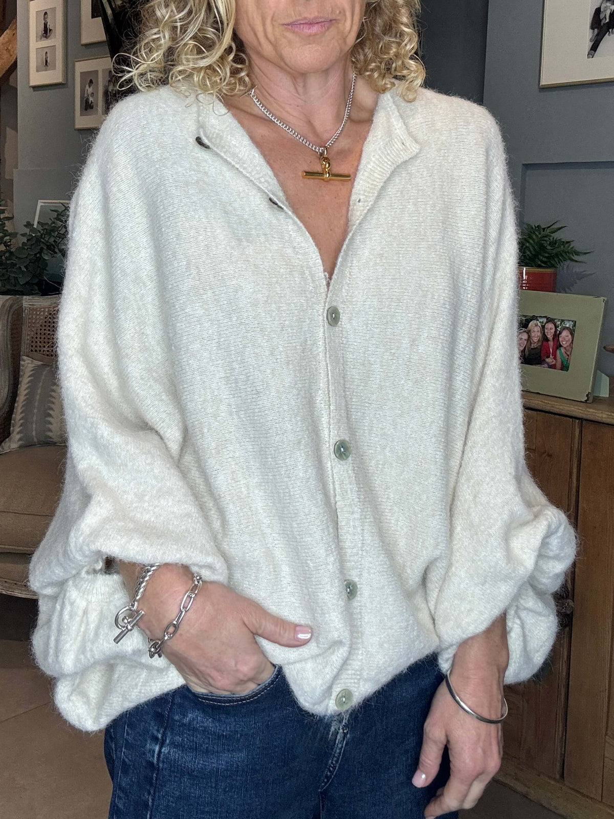 Slouch Cardi | Cream