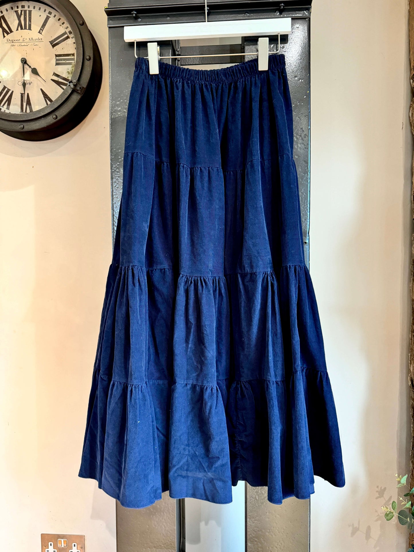 Mabel Cord Tiered Skirt | Navy