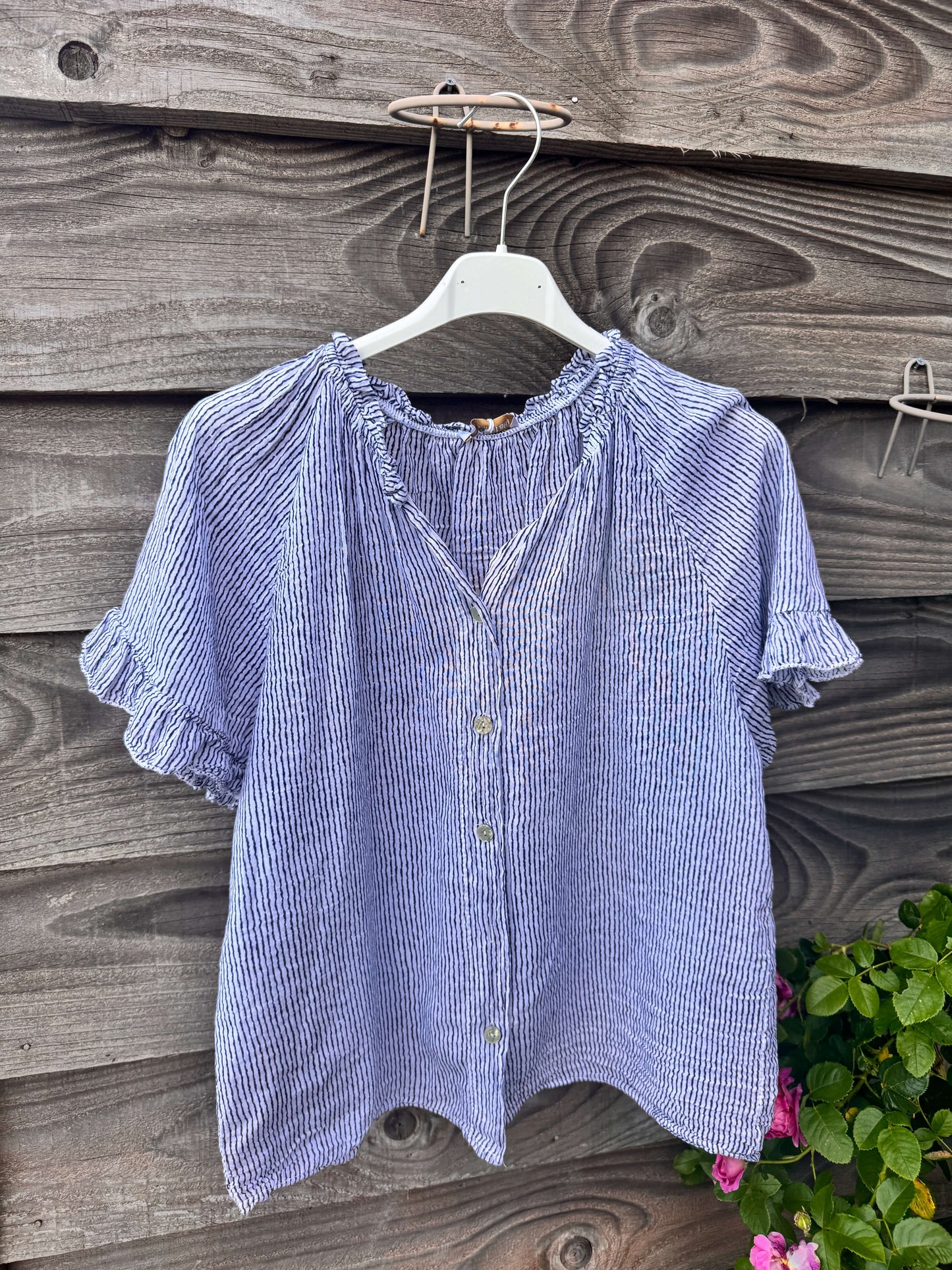 Regatta Blouse | Navy & White Stripe
