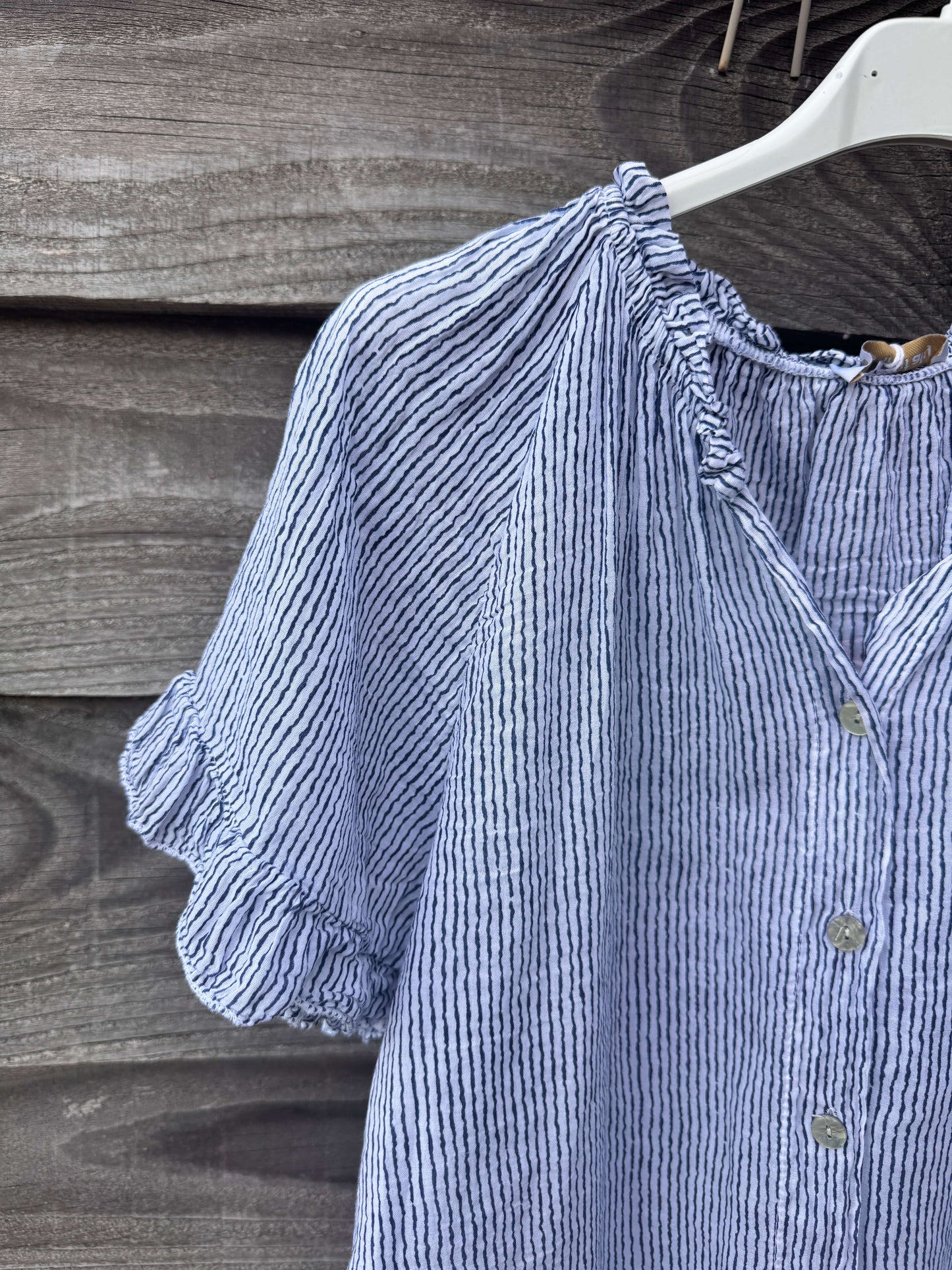 Regatta Blouse | Navy & White Stripe