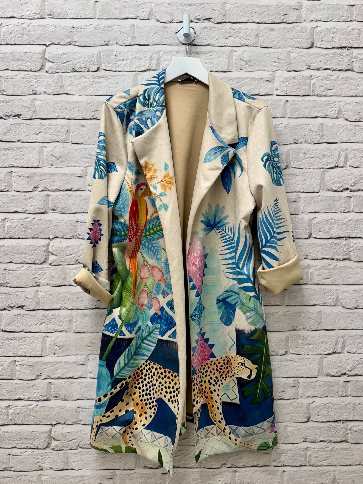 Lilibet Faux Suede Coat | Leopard