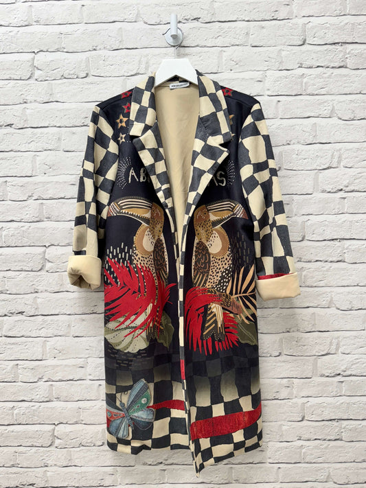 Lilibet Faux Suede Coat | Parakeet