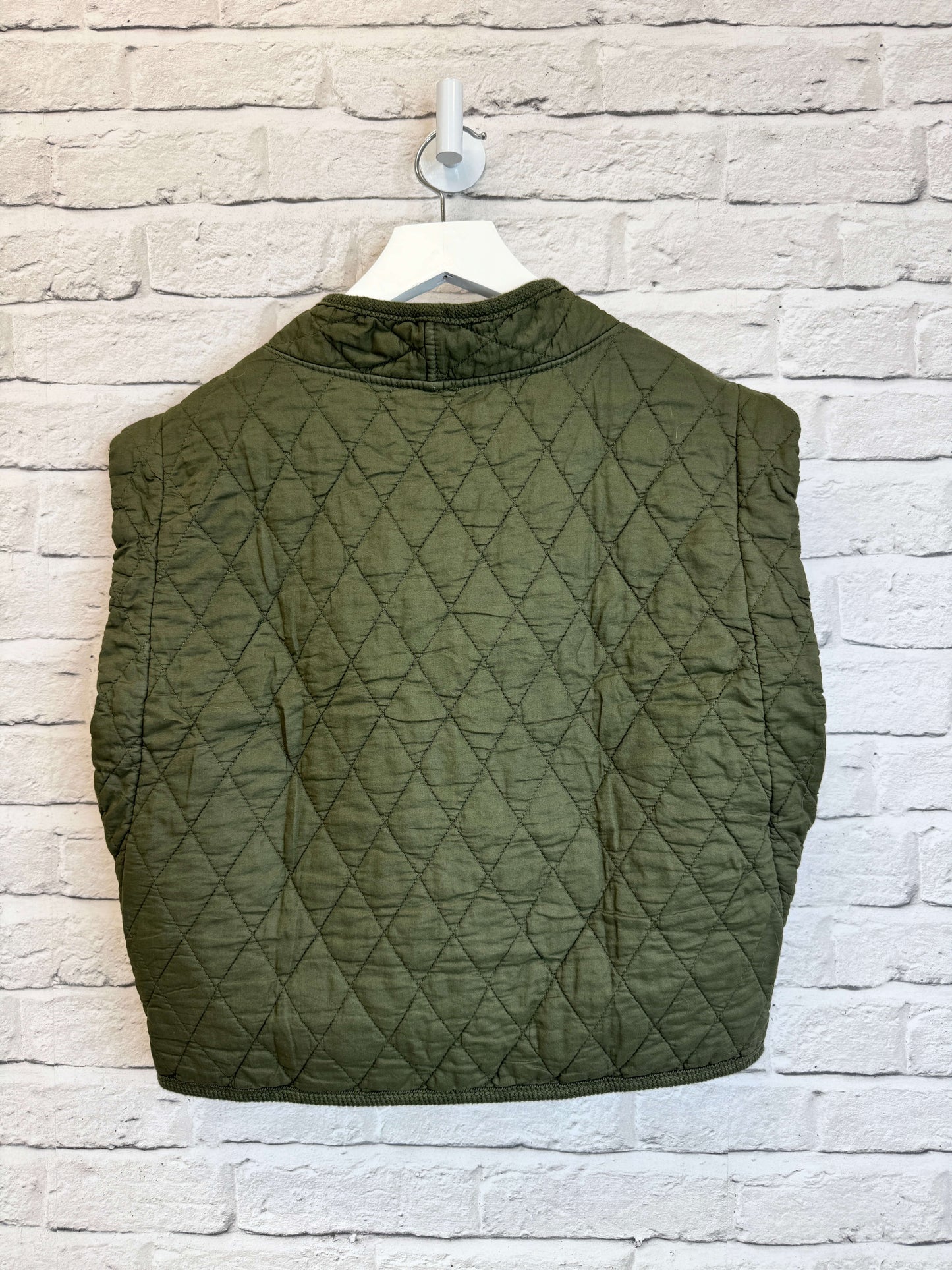 Caleb Short Quilted Waistcoat | Military