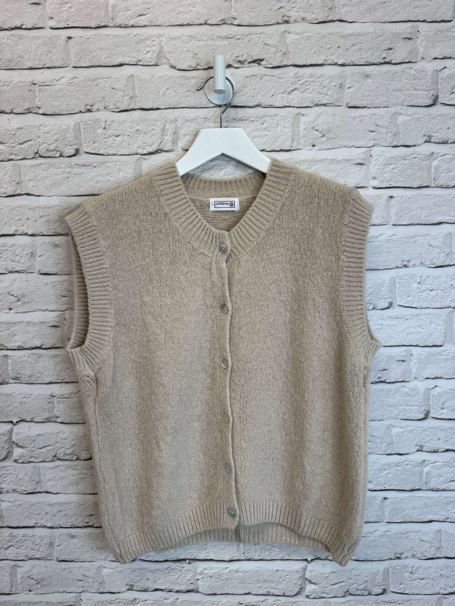 Uma Knitted Vest | Stone