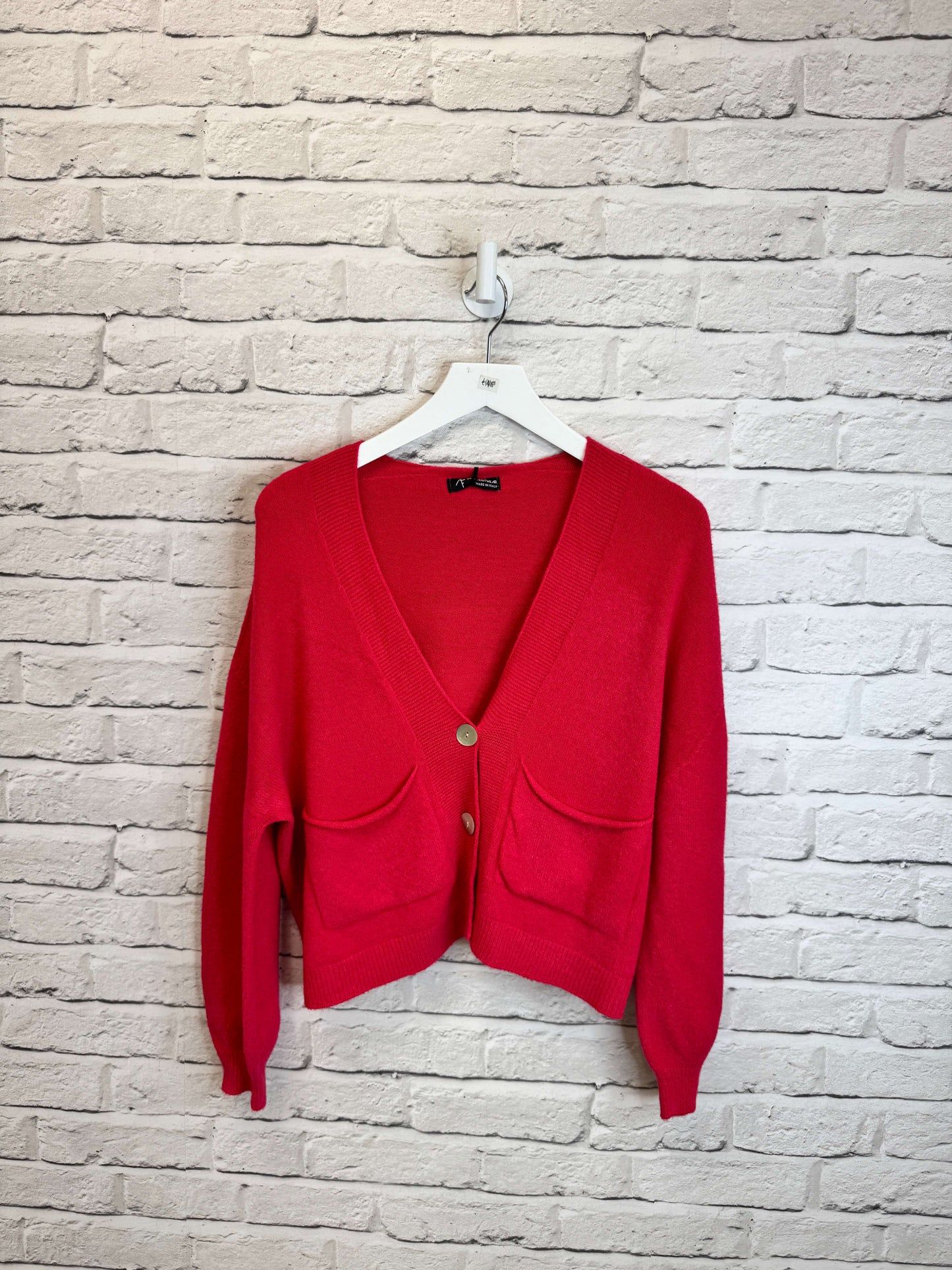 The Papa Cardigan | Red