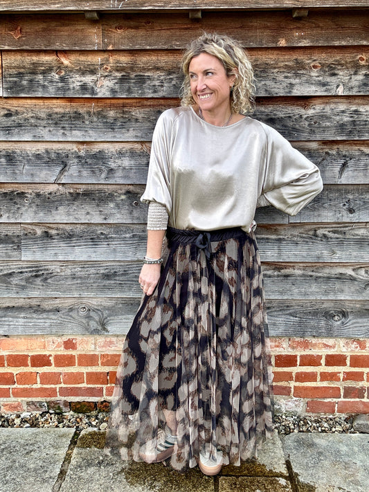 Allegra Tulle Skirt | Cream