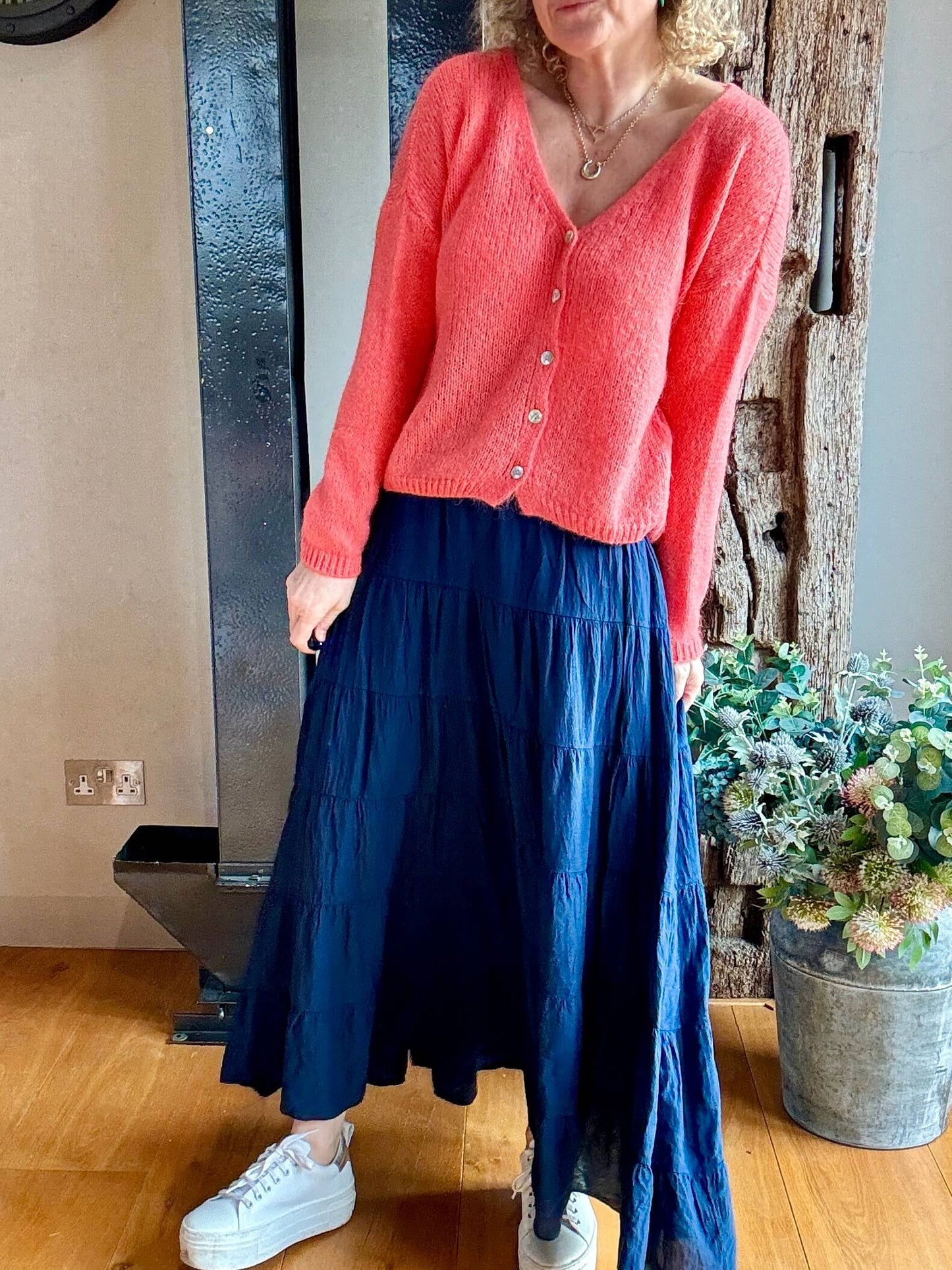 Mykonos Maxi Skirt | Navy