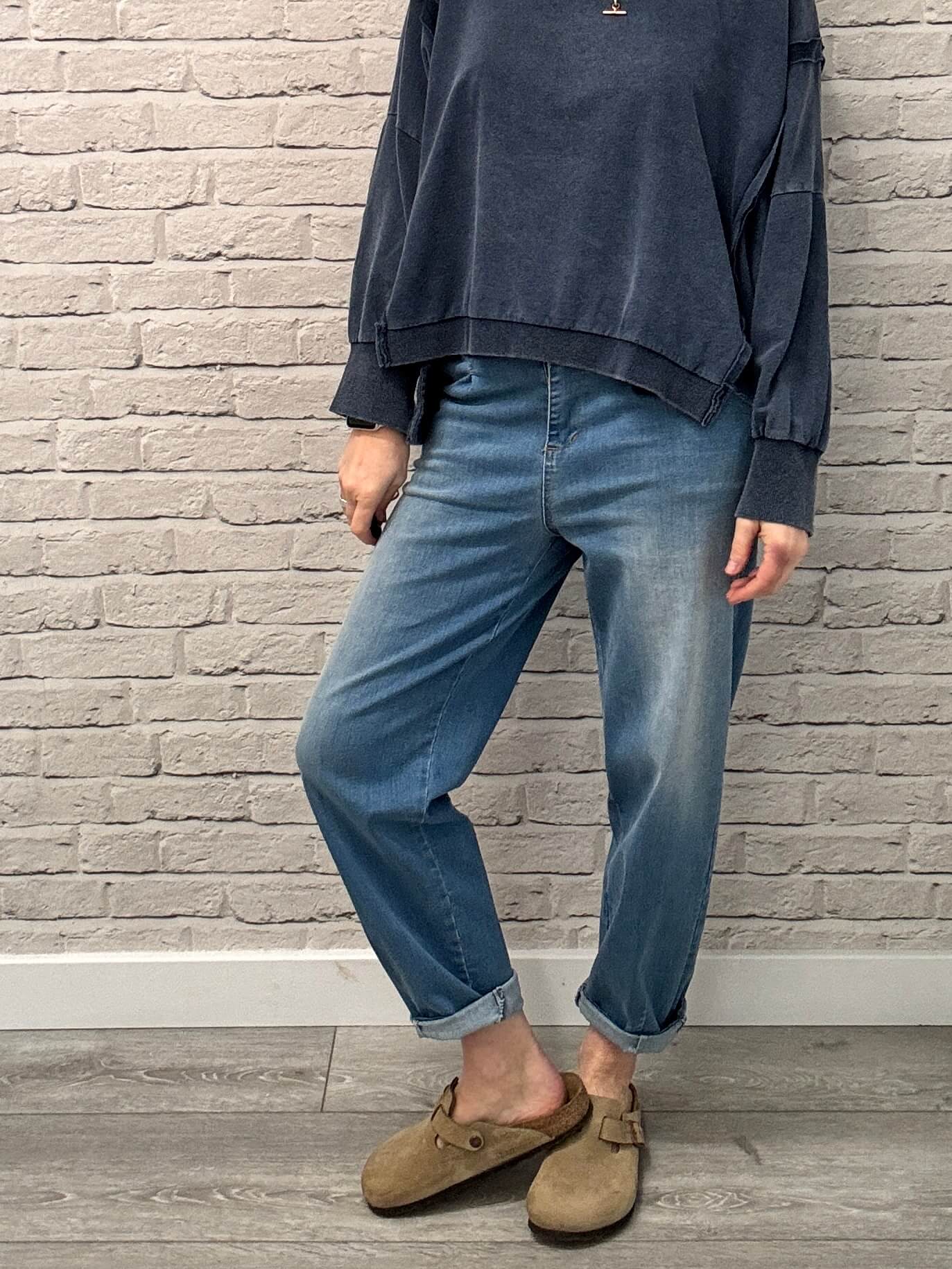 The Bronx Boyfriend Jeans | Mediterranean Blue