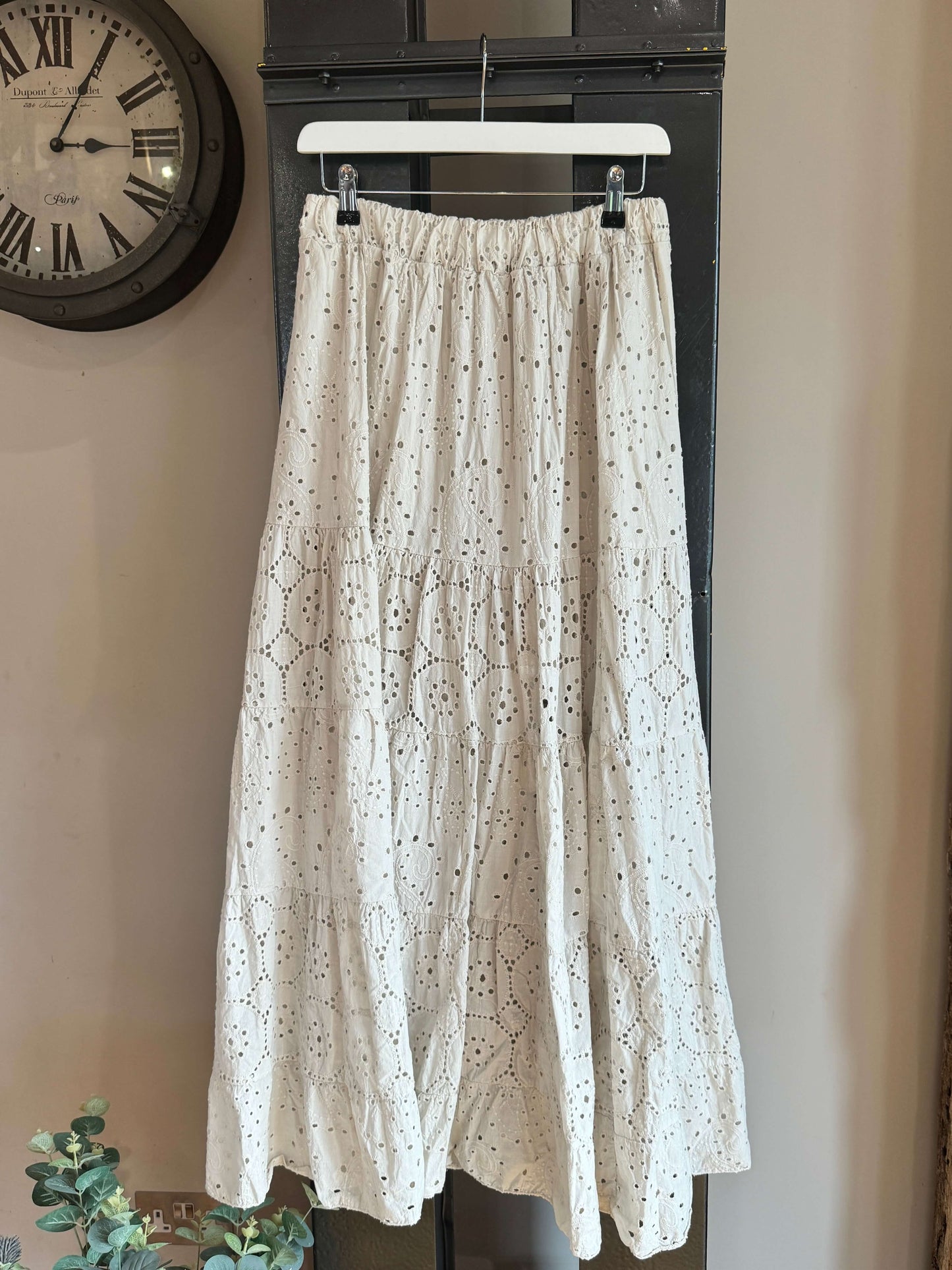 Anglais Tiered Skirt | Vanilla