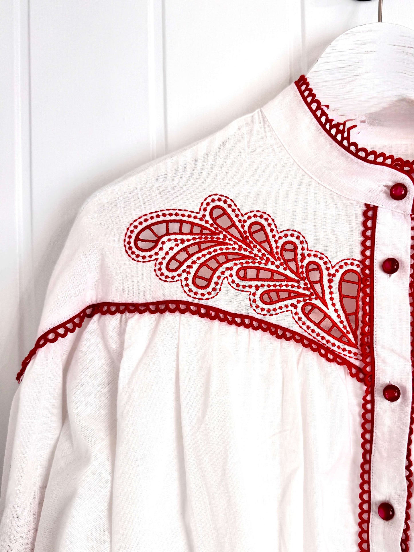 The Dutton Blouse | Red