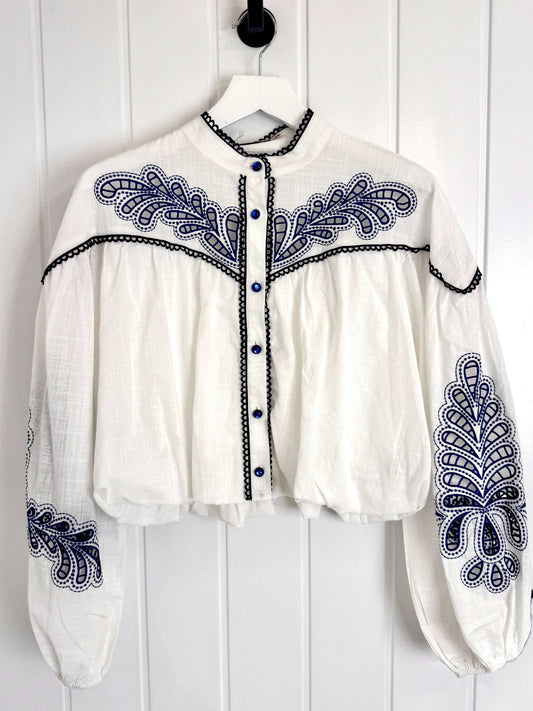 The Dutton Blouse | Blue