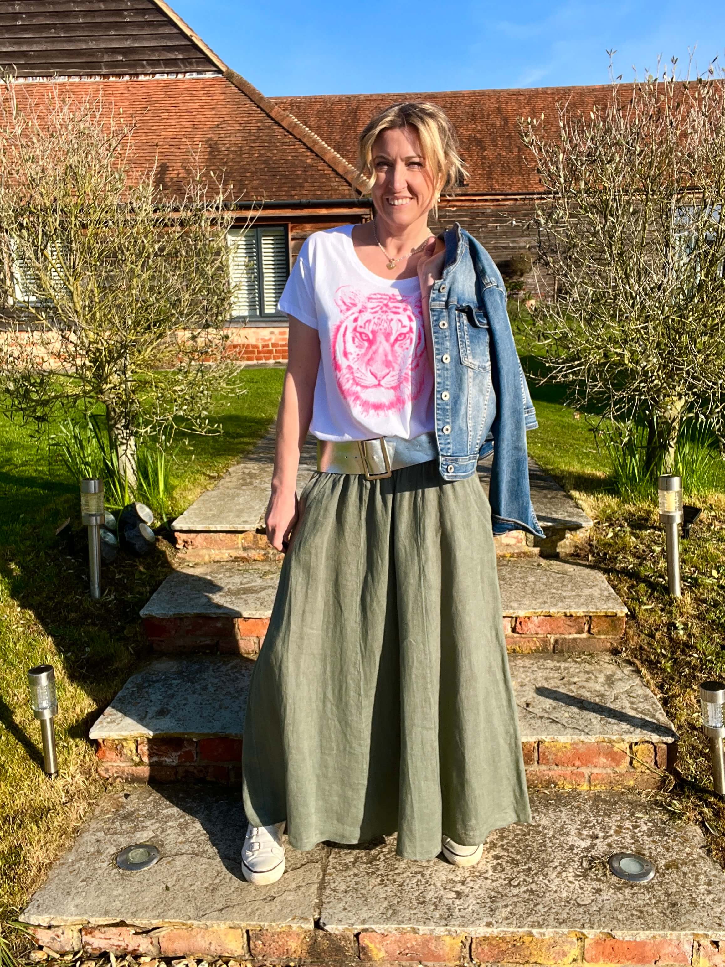 Maxi denim skirts clearance khaki