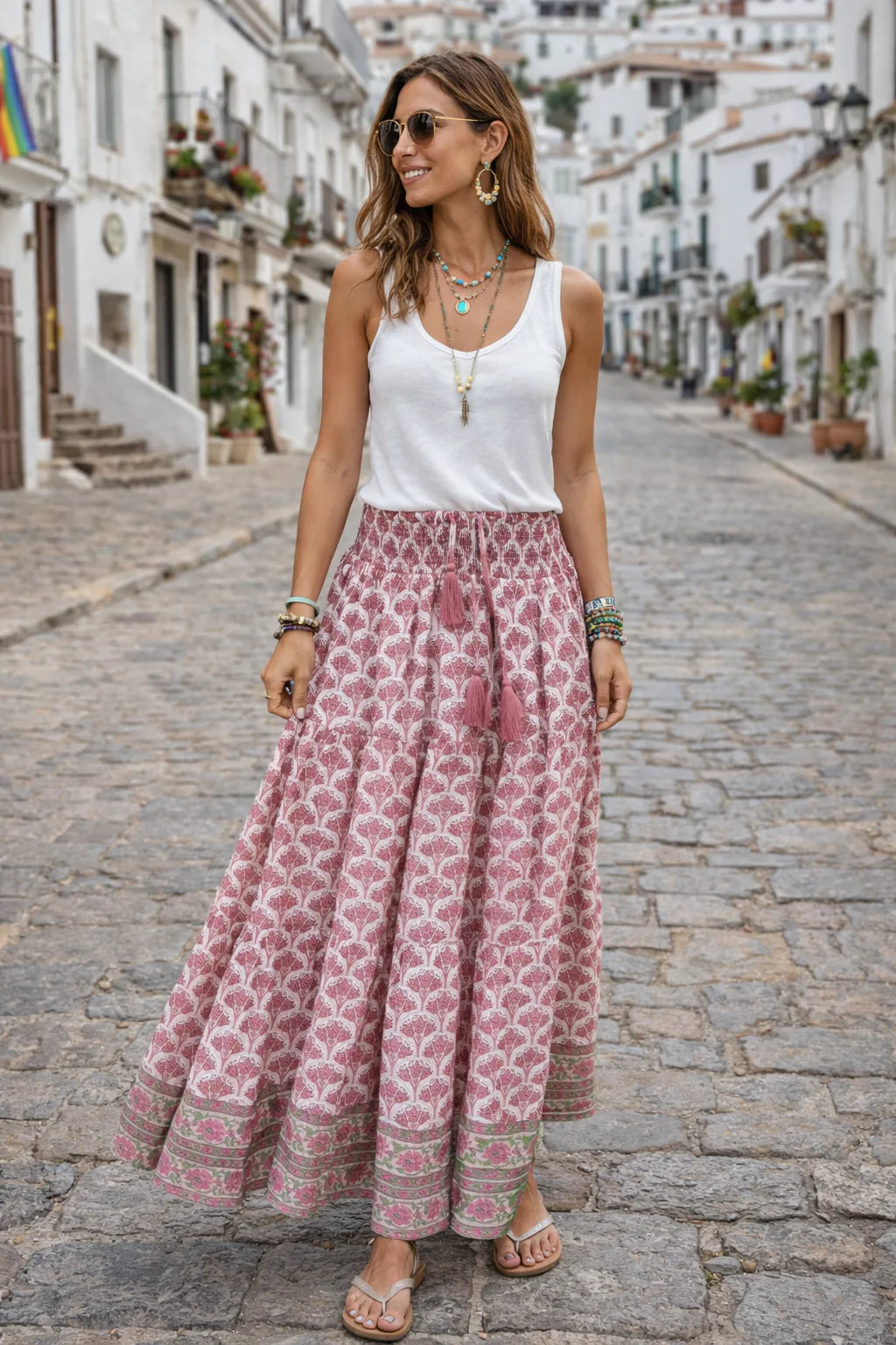Darcy Maxi Skirt | Pink