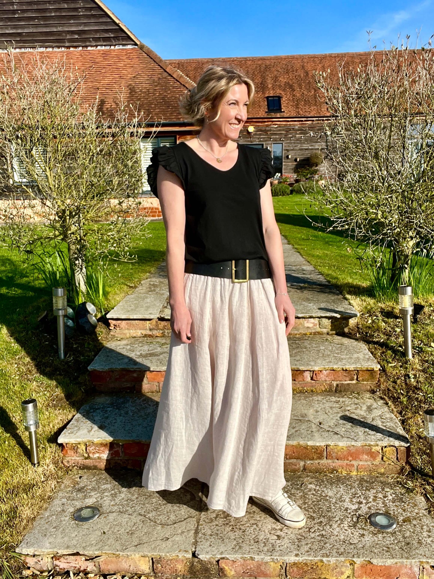 Lilly Maxi Skirt | Stone