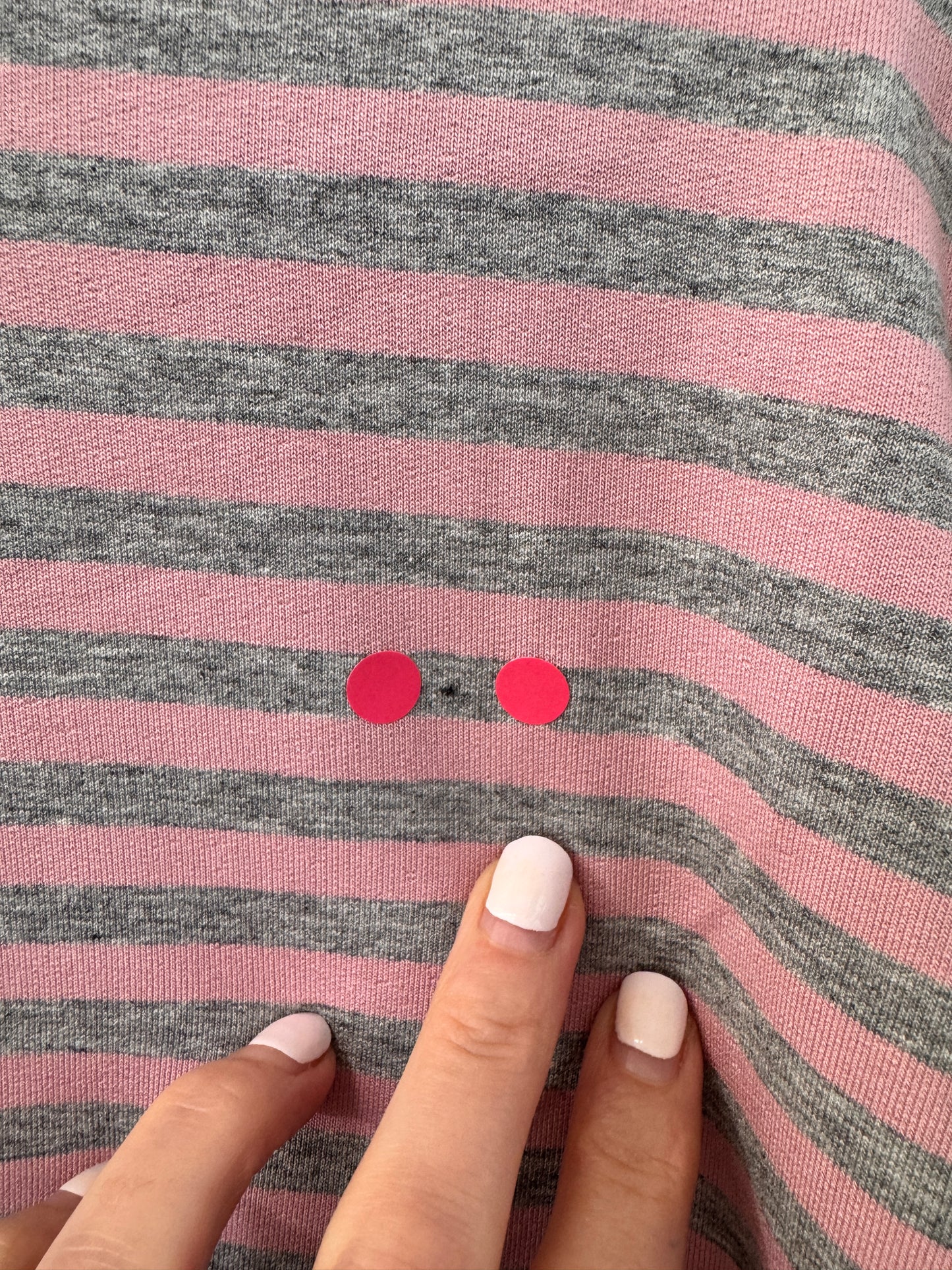 SECONDS - Billie Stripe Sweatshirt | Pink & Grey