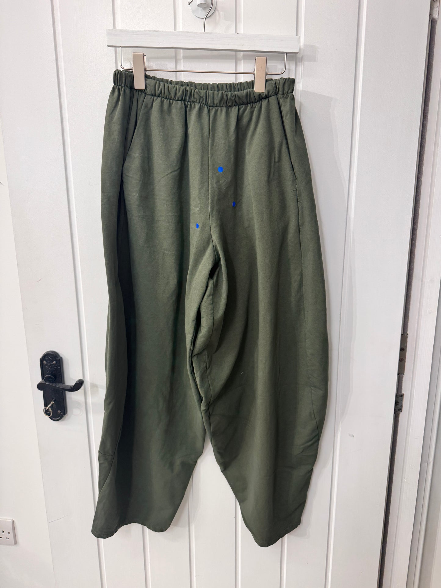 SECONDS | Khaki Jersey Barrel Joggers