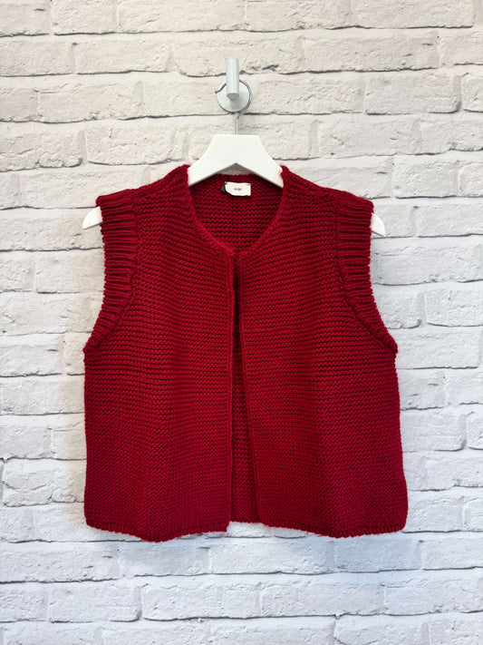 Mia Knitted Gilet | Damson