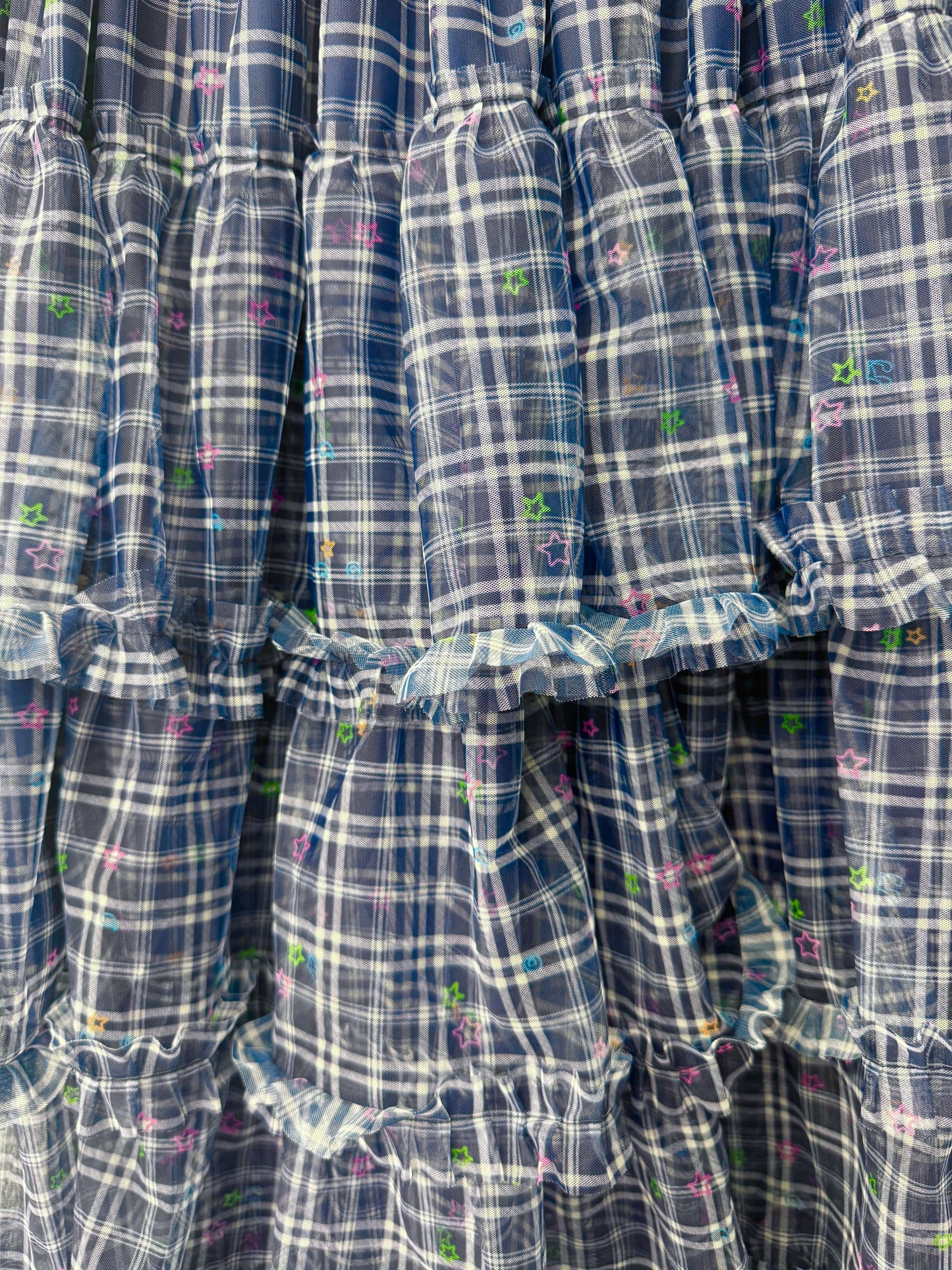 Plaid Star Tulle Skirt