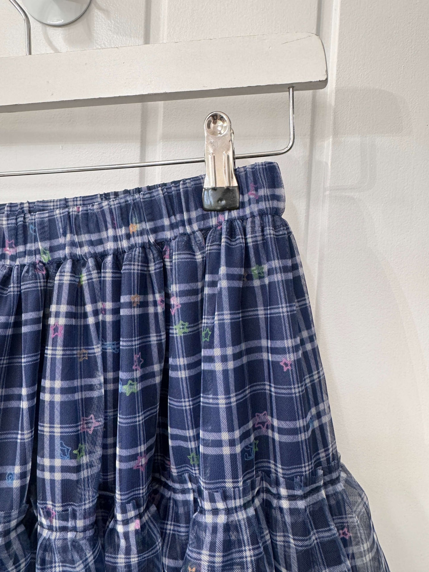 Plaid Star Tulle Skirt