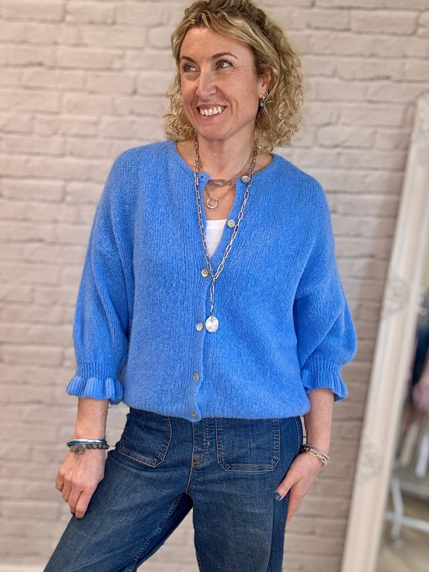 NEW Melrose Cardigan | Sapphire blue