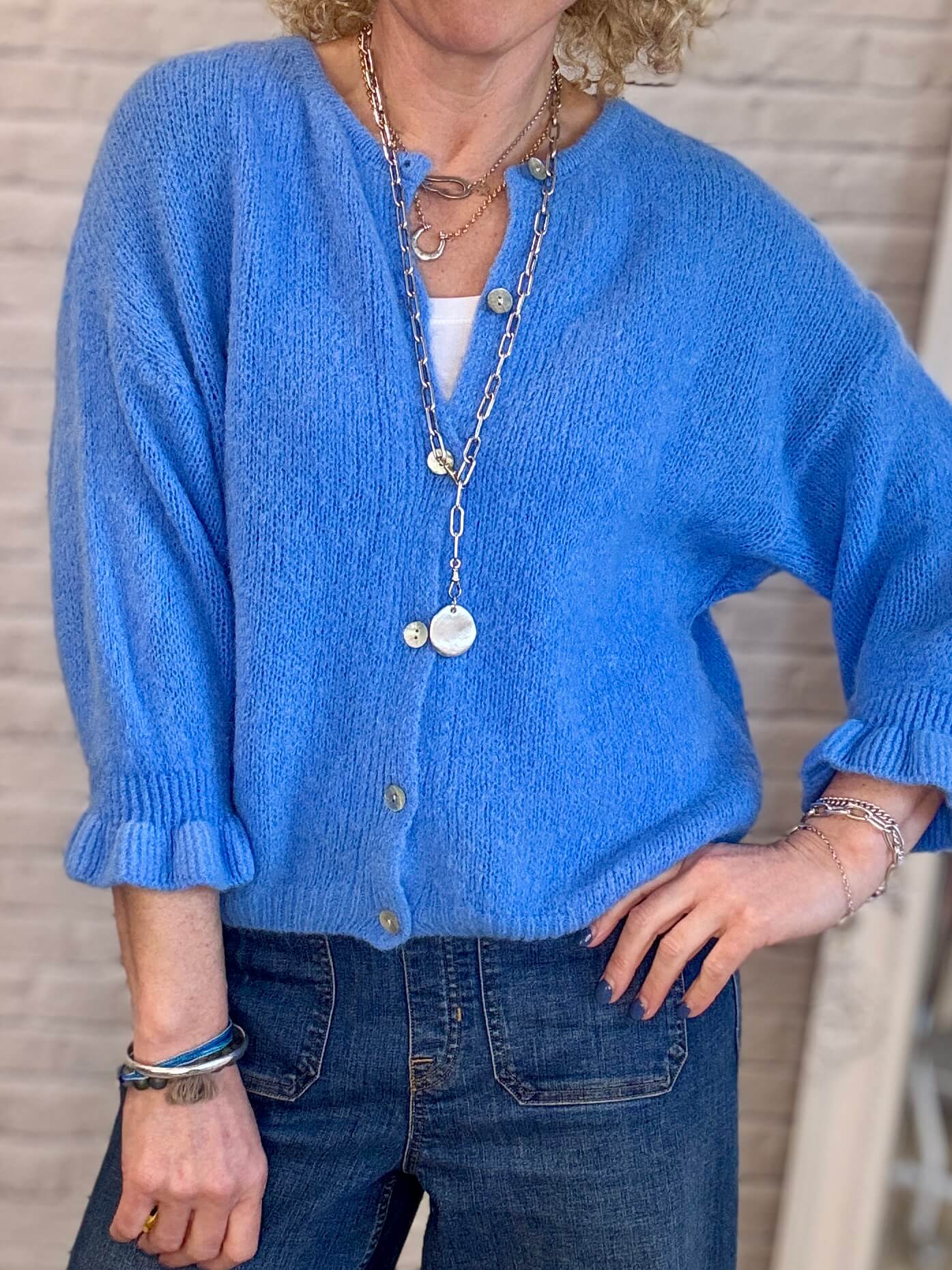 NEW Melrose Cardigan | Sapphire blue