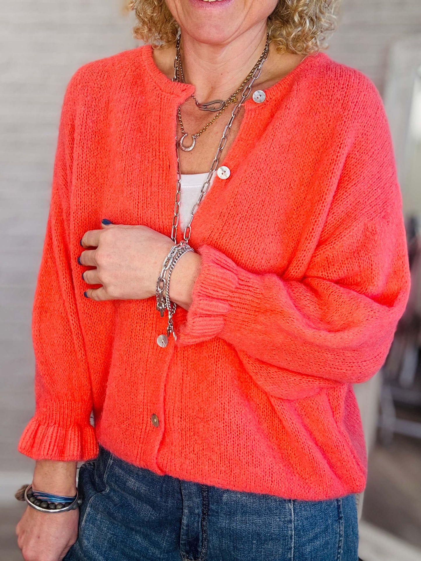 NEW Melrose Cardigan | Coral