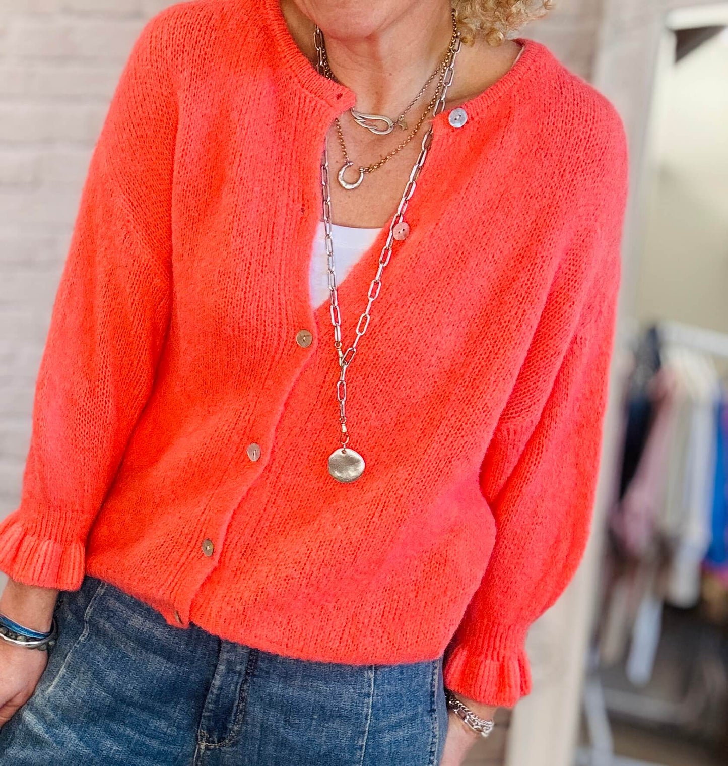 NEW Melrose Cardigan | Coral