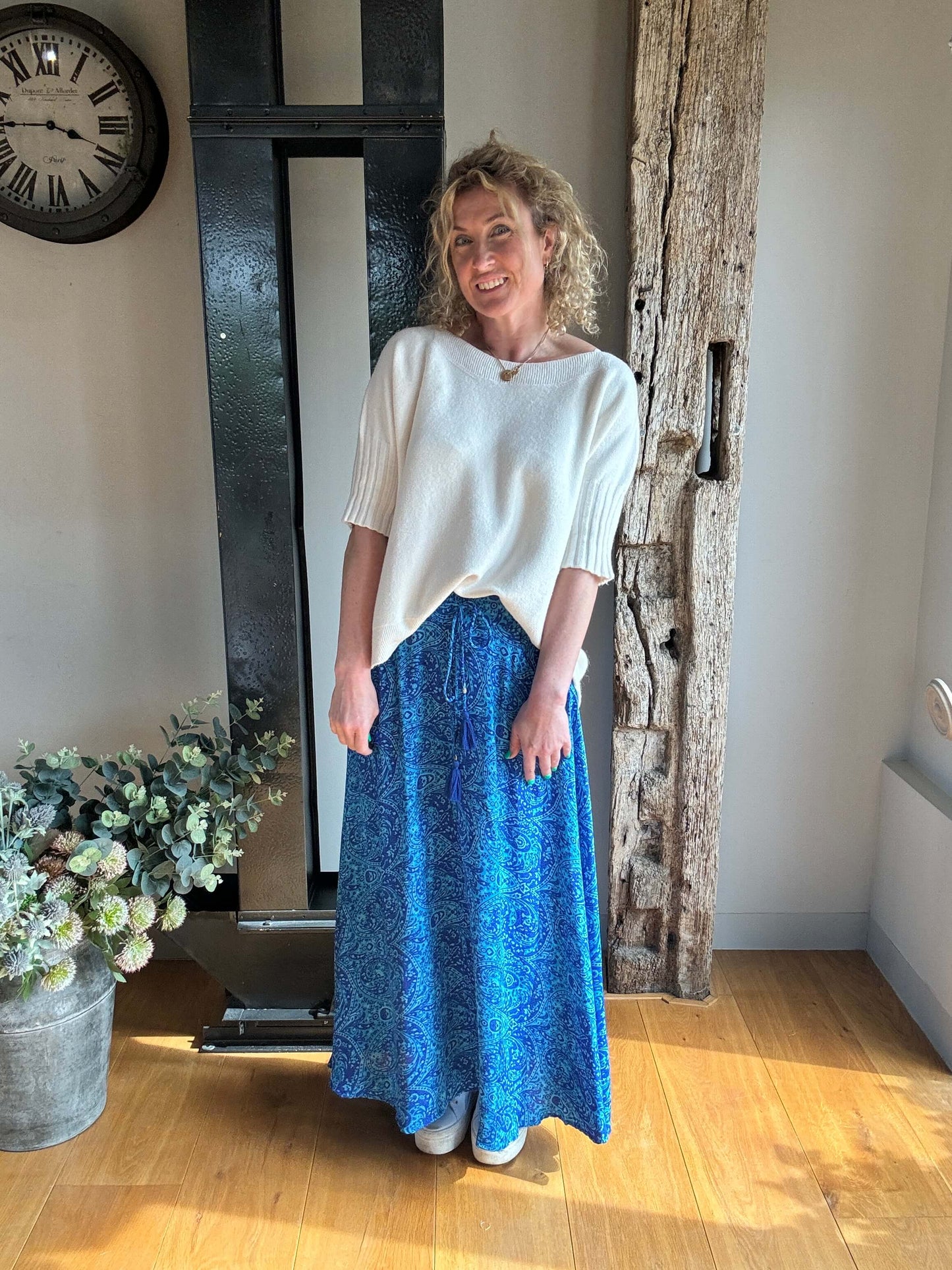 Joss Maxi Skirt | Cobalt Blue Mix