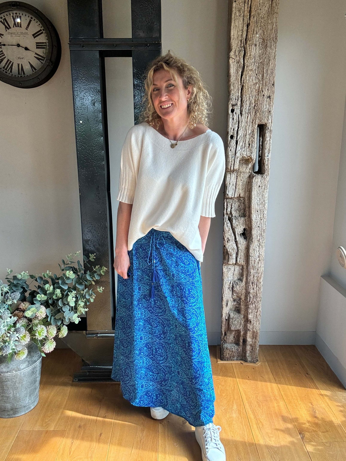 Joss Maxi Skirt | Cobalt Blue Mix