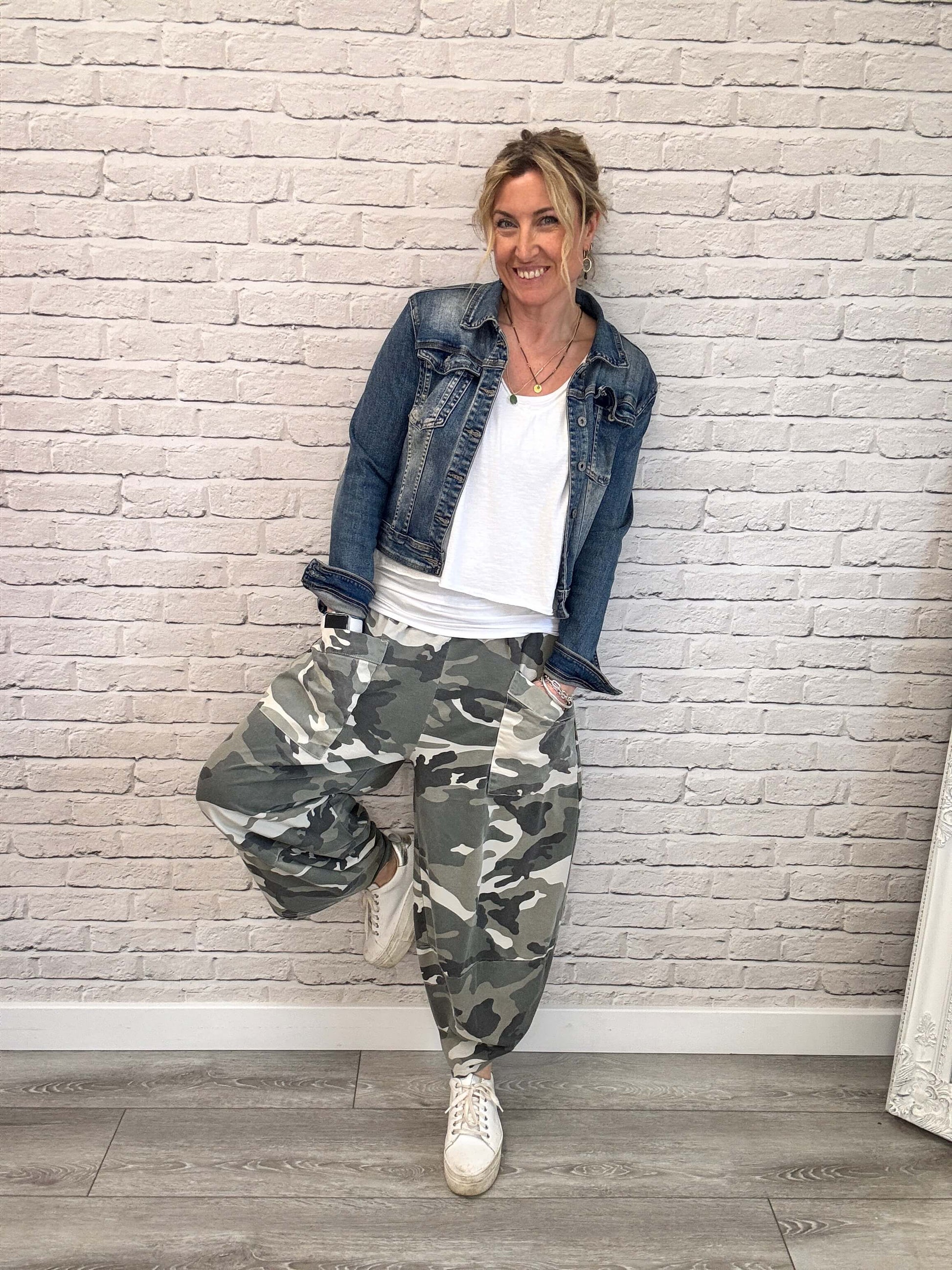 Stonewashed Camo Barrel Pants – LOVED by Da