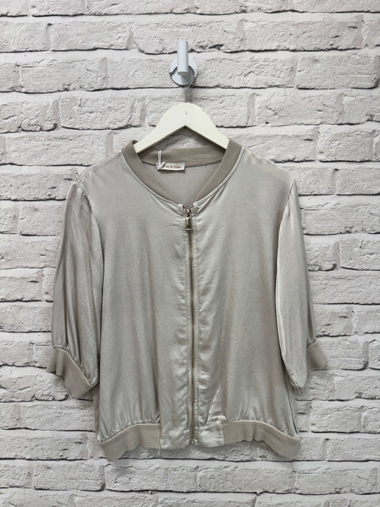 Rene Mix Silk Bomber | Oyster